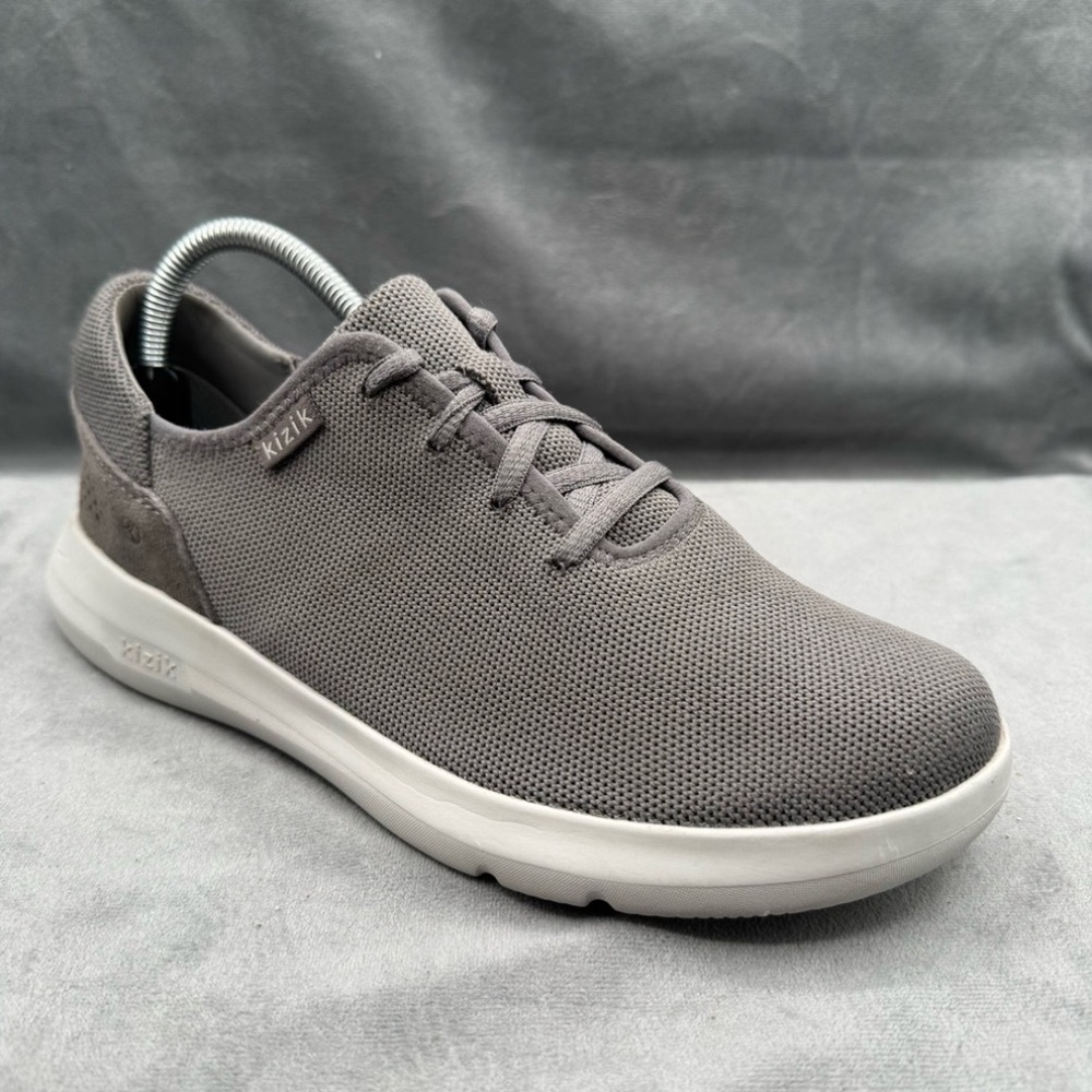 Kizik Madrid Eco-Knit Hands-Free Sneakers Women’s 9 Wide Gray Slip-On‎